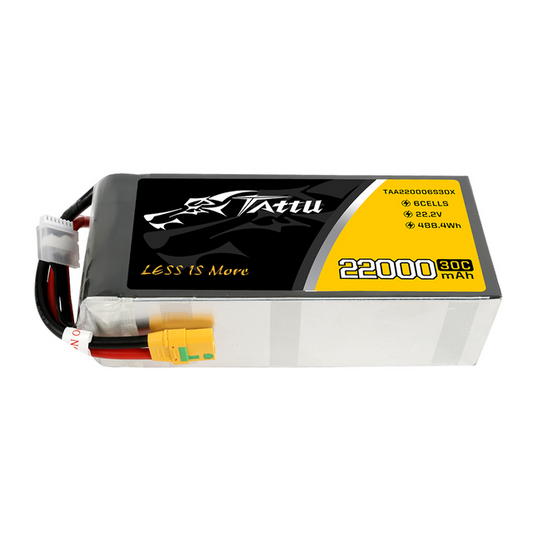 Tattu 10000mAh 22.2V 6S1P Lipo with XT90